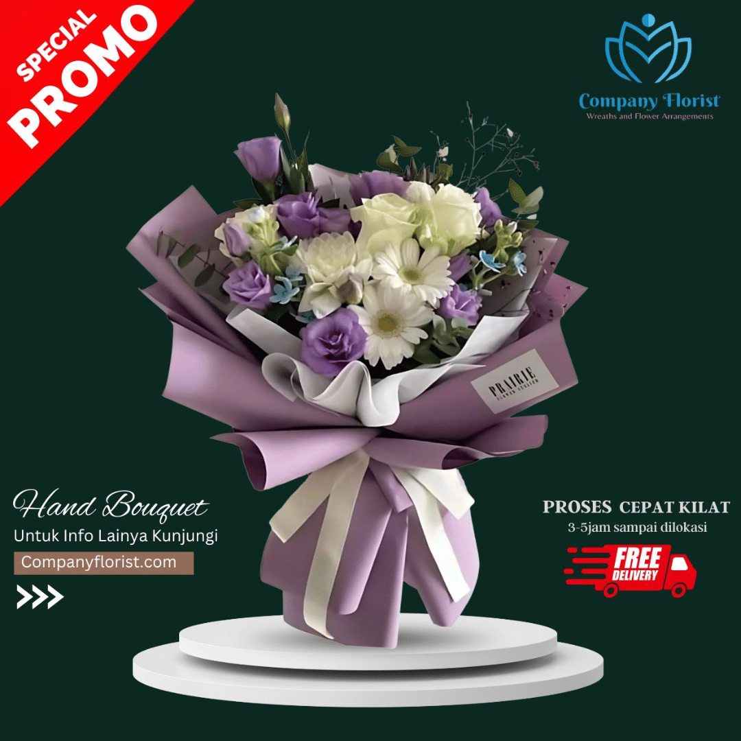 Buket Bunga Custom Nama